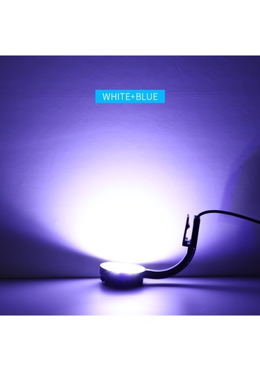 Vkemall Siyah Usb Akvaryum Led Lambası - Mavi Beyaz Işık, Yüksek Parlaklık, Alüminyum Gövde, 5w, Avrupa Standartı