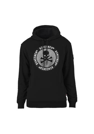 Bonesmen Erkek Kapüşonlu Sweatshirt (463015212) Siyah