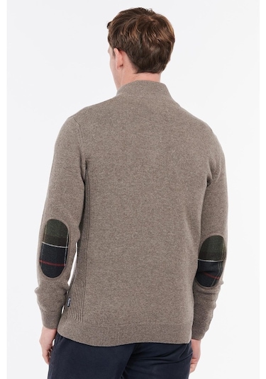 Barbour Holden Half Zip Kazak Ol76 Military Marl Kahverengi