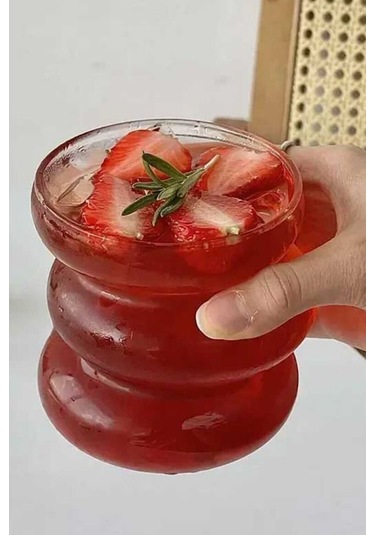 Mis Kitchen 6 Adet Dalgalı Soğuk Sıcak Kahve Sunum Bardağı 400 Ml