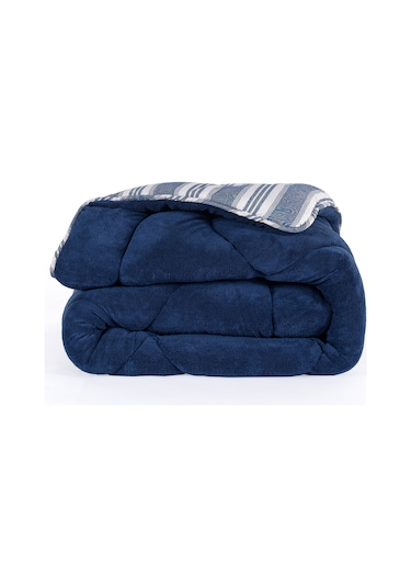 Wellsoft Yorgan Çift Kişilik Soft Line Lacivert Lacivert