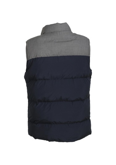 Erkek Slim Fit Lacivert Rüzgar Ve Su Itici Termo Iç Astarlı Nefes Alabilen Yelek Ncs Jeans 4514-Lacivert