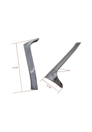 Novahub Vw Golf 6 Mk6 2008-2013 İçin Arka Cam Yan Spoiler Kanalları Splitter Değiştirme Seti
