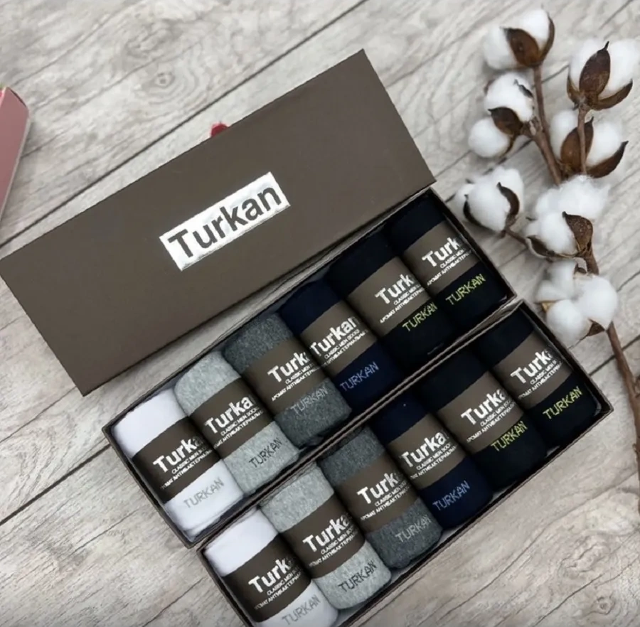 Turkan Turkan Erkek Çorapları Hediye Seti 6 Parça 364818636 Siyah