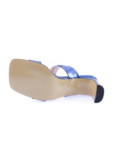 Dgn 1043-23y Kadin Kristal Taşli Bantli Topuklu Terlik 1043-2271-R15035 Saks