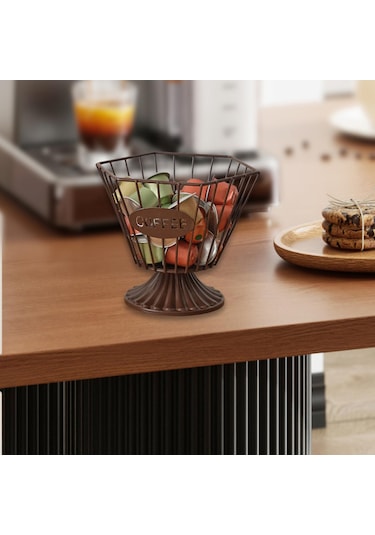 Homyl Kapsül Tutucu Yaratıcı Pratik Kahve Pod Bar Kafe Oturma Siyah