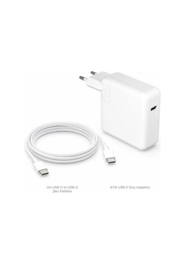 Apple Uyumlu MacBook Pro 13" 2020 61w Usb-c Güç Adaptörü
