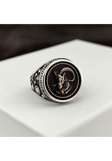 Fkgümüş 925 Ayar Gümüş Koç Burcu Yüzük