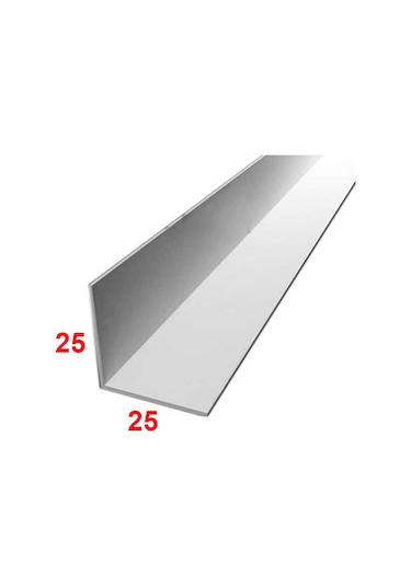 Alüminyum Köşebent L Profil Köşe Profili 25 X 25 X 1 Mm