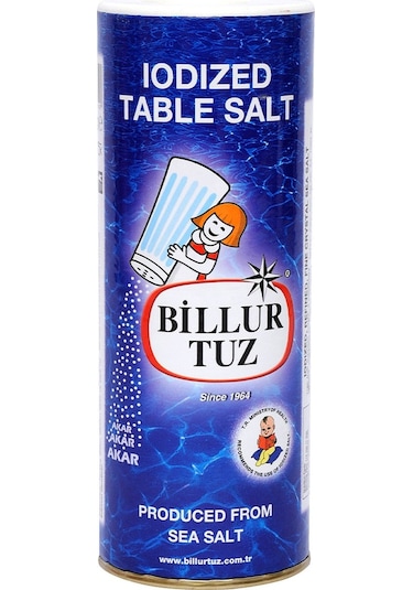 Billur Tuz İyotlu Tuzluklu 6 x 500 G