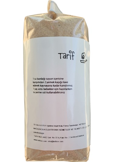 Ketbox Doğal Katkısız Hurmalı Bebek Pudingi Muhallebi Karışımı 300 G