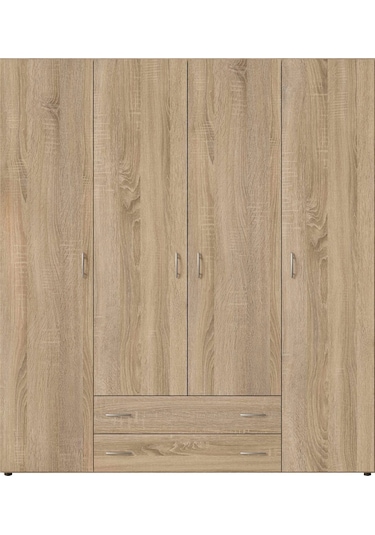 Ahter Giyinme Dolabı - Çok Amaçlı Dolap - Gardırop 160 Cm-4 Kapaklı-2 Çekmeceli