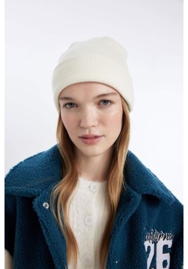 Defacto Kadın Kışlık Bere Ekru