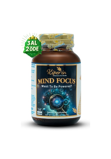 Kiperin Mind Focus Aslan Yelesi Mantarı, Sitikolin, Rhodiola, L-theanin .. 1440mg Akıllı Gıda Takviyesi