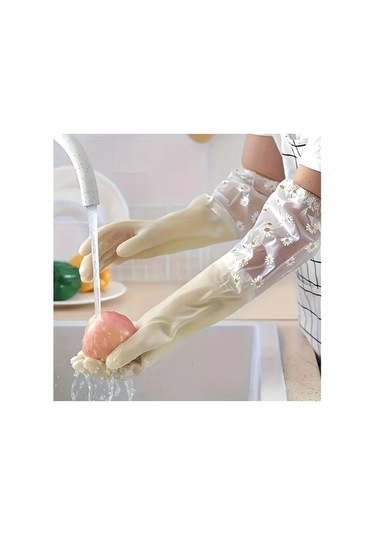 Trendooze Gaojunshop01 Dayanıklı Mavi Pvc Eldiven, Mutfak Temizliği Eldiveni