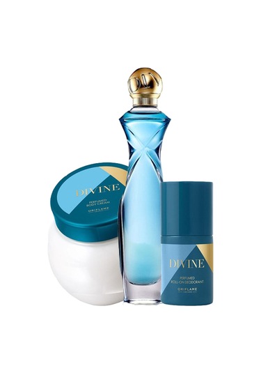 Oriflame Divine Kadın Parfüm EDP 50 ML + Roll On + Vücut Kremi