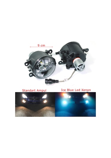 Dacia Duster 2014 Buz Mavisi Led Xenon Sis Farı Seti