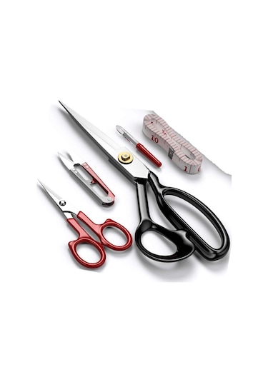 Çelik Profesyonel Kumaş Kesim Makası Set 9 No 23cm
