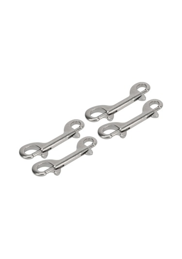 Lemestar 316 Paslanmaz Çelik Denizcilik İki Uçlu B Tipi Yaya Kanca, 115mm, 4 Adet - Deniz Ortamı İçin Dayanıklı, Güvenli Kapatma Mekanizması