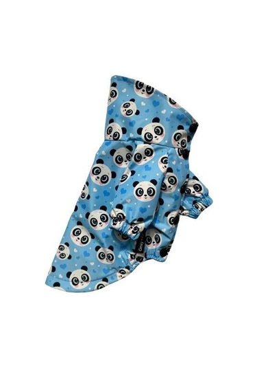 Gedyco Blue Panda Polarlı Küçük Irk Köpek Yağmurluğu