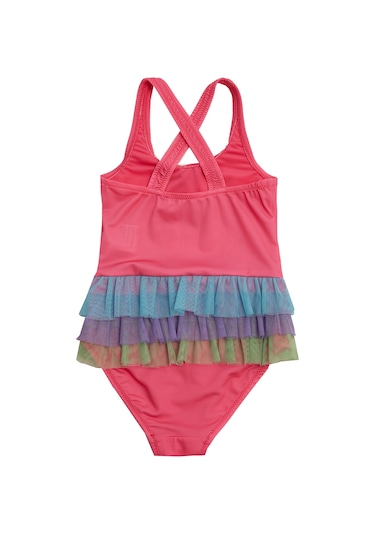 Uv Korumalı Askılı Elbise Mayo Kız Çocuk Yüzücü Mayo 5217 Fuşya Fuşya01 Fuşya