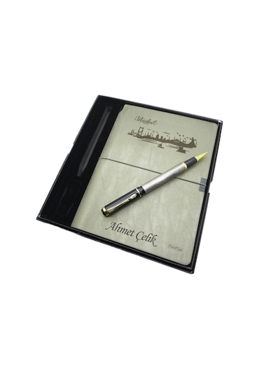 Scrikss İsme Özel Verona Defter İstanbul Silüeti + İsme Özel İst