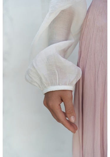 Lyra Oversize Ekru Gömlek ekru