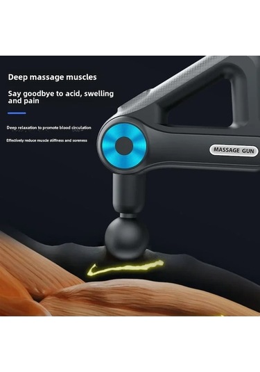 Carrier- Titreşim Fasya Tabancası Şarj Düğmesi Tarzı Kas Gevşeme,hızlı Relaks Masaj Cihazları,renpho Masaj 10020559 Beyaz