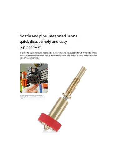 Gatherco E3d Revo Entegre Pirinç Nozul Boğazı Dıy Kiti İçin 3d Baskı Sıcak Uçlu Ekstruder Ekstruder Kafası