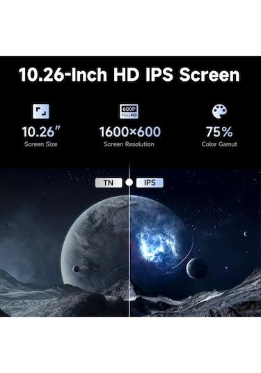 10.26inç Dokunmatik Ekran Wifi Bluetooth 4k Carplay Ön-arka Kamerası 1600x600 Çözünürlük Uyumlu