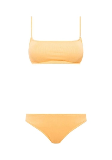 U.S. Polo Assn. Kadın Sarı Bikini Takım
