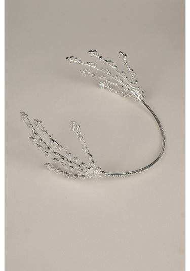 FdayAksesuar Gelinlere Özel Zirkon Taşlı Helen Çift Tarafli Gelin Saç Aksesuarı FRDY31669