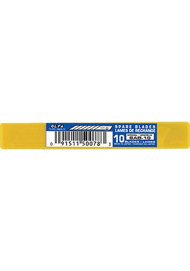 Olfa Sab-10 Sac-1 Dar Maket Bıçağı Yedeği 10 Lu