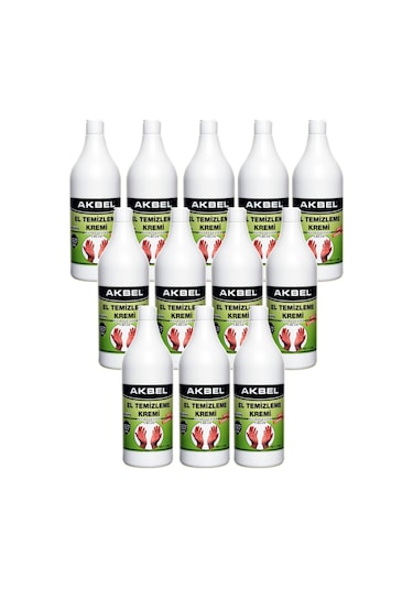 Akbel El Temizleme Kremi Pratik Şişe 1 Kg 12'li Set