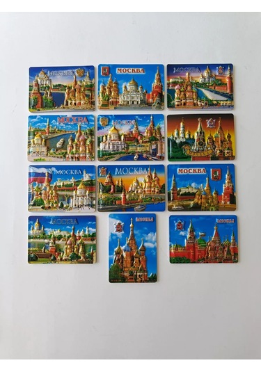 Magnitura.ru Moskova Anıtı Manyetik Seti 12 Parça 243544876