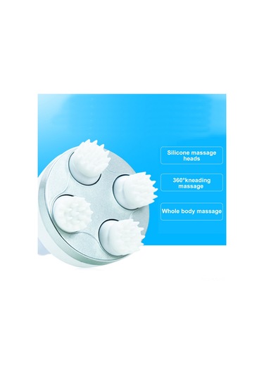 Gajeena Elektrikli Şarjlı 3d Kafa Masaj Aleti - Rahatlatıcı Saç Derisi Masajı Beyaz