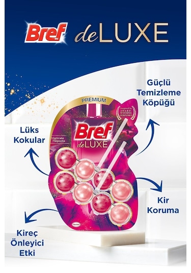 Bref WC Deluxe Duopack Katı Tuvalet Bloğu Manolya 5 x 2'li Paket