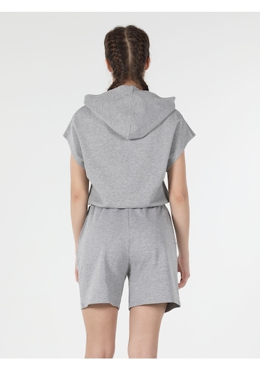 Colin's Regular Fit Kapüşonlu Gri Kadın Sweatshirt CL1058176_Q1.V2_MGA
