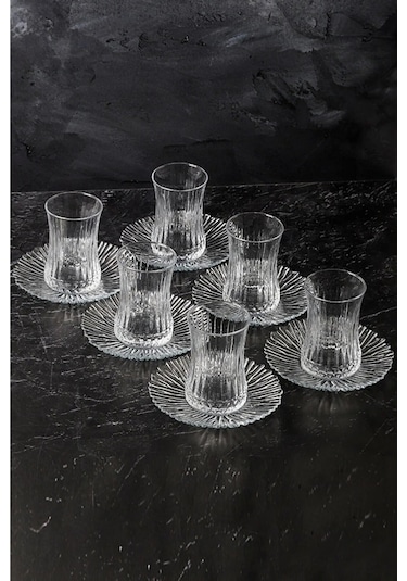 Paşabahçe Elysia Çay Bardağı Takımı 12 Parça Şeffaf