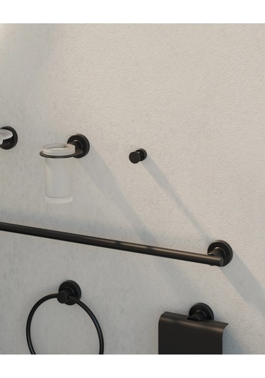 Tecno Black Askı, 2.5cm - Mat Siyah Mat Siyah