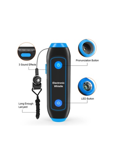 Suntek El Elektrikli Düdük Yüksek Hacim Kamp Açık Mavi