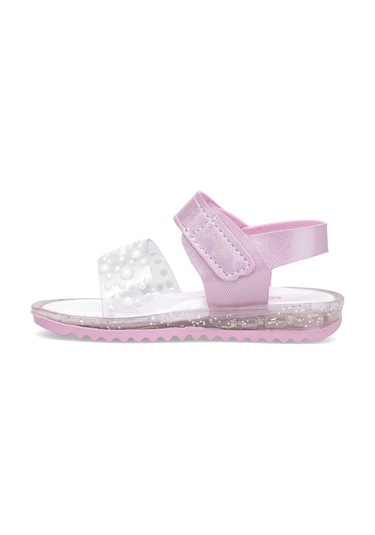 Elit Şa-b-036-25y Bebe Kız Çocuk Düz Sandalet Pembe Pembe