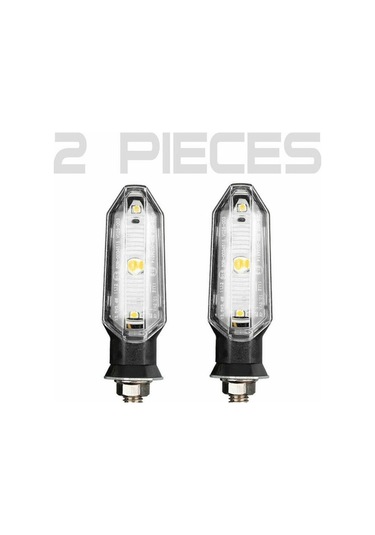 Novahub Sinyali Motosiklet Led Lamba Işıklar Işık Evrensel Dönüş Arka Altın 2pcs 12v Xi Altın