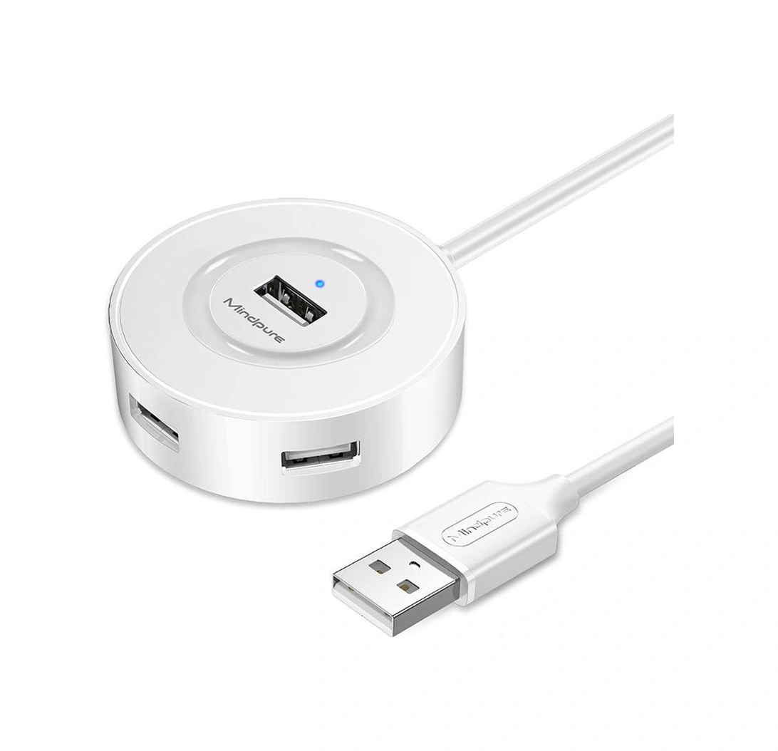 Sones Mindpure Us018 Bilgisayar Genişletme Usb2.0 4 Portlu Hub, Uzunluk: 0,3 M Beyaz