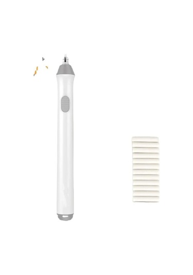 Tenwin Pilli Mekanik Silgi Beyaz Gövde İki Farklı Uçlu Set