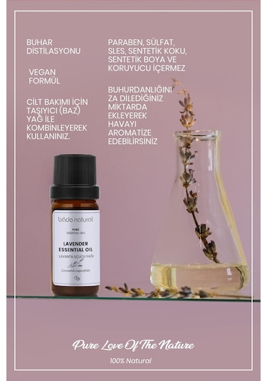 Bade Natural Lavanta Uçucu Yağı %100 Saf 10 ML