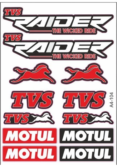 Raıder 125 Sticker Seti Kırmızı