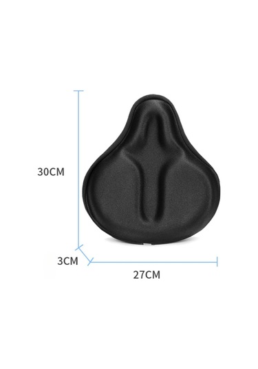 Suntek Erkekler Kadınlar Için Bisiklet Sele Minderi Kılıfı Siyah