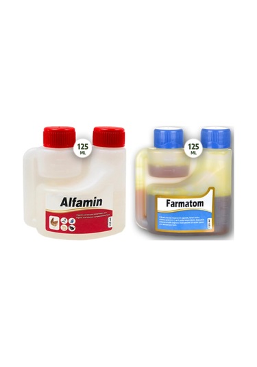 2li Kuşlar Için Set Farmatom Vitamin Alfamin Ishal Seti (125 ML)
