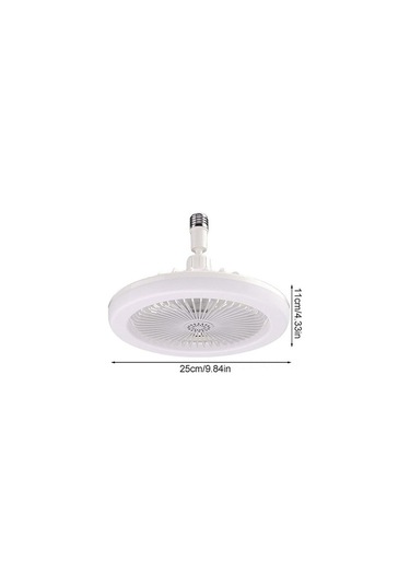Helios Hs-8005 40 W 3 Renk Ayarlı Led Avize Fan, Sessiz Motorlu Tavan Vantilatörü 1 Adet